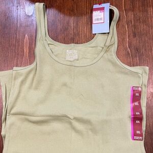 Mossimo Supply Co. Light Green Ribbed Tank Top